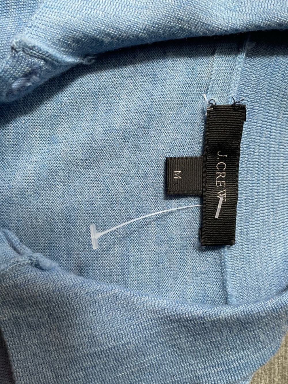 J. Crew Dusty Blue Merino Wool Cardigan